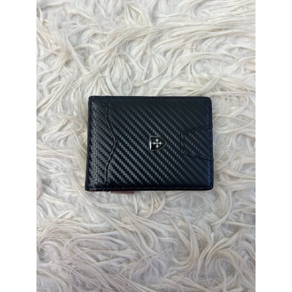 Baellerry Mens Slim Leather Wallet Money Clip AUSTIN RFID Blocking Bifold NWT